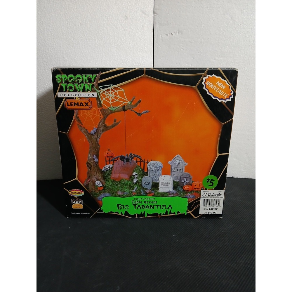 Lemax 84743 - BIG TARANTULA Spooky Town Table Accent Halloween Decor